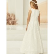 Robe de cérémonie communion fillette 7 à 13 ans