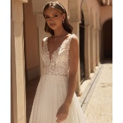 Robe de mariée Fluorite Ivoire mousseline T 36 à 50