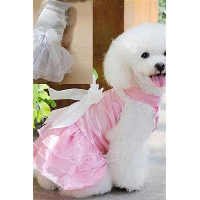 destockage Robe chienne cérémonie Rose Taille XS ou L