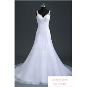 Destockage Robe de mariée sirène Vanylle T 34 