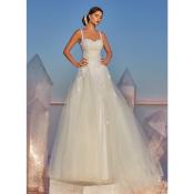 Destockage! Robe de mariée Butterfly Ivoire tulle paillettes dentelles T 48 