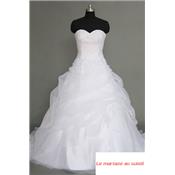 Destockage Robe de mariée Aileen blanche T 46 organza 