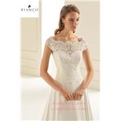 Destockage Robe de mariée Arizona T 36, et 38 ivoire Trapèze dentelle et mousseline