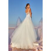 Destockage! Robe de mariée Butterfly Ivoire tulle paillettes dentelles T 48 