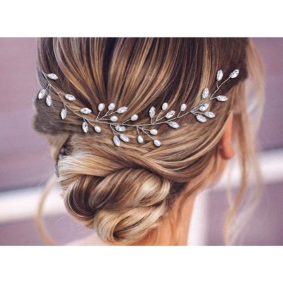 Fil souple pour coiffure de mariage forme feuilles