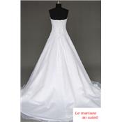 Destockage Robe de mariée Cinderella blanche T  36  princesse organza broderie