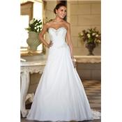 Destockage Robe de mariée Angélique T 34 satinée IVOIRE