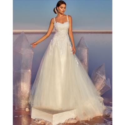 Destockage! Robe de mariée Butterfly Ivoire tulle paillettes dentelles T 48 