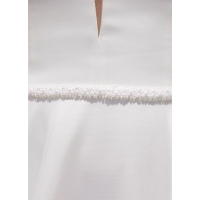Ceinture de mariée perlée PA175, Bianco Evento