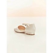 Chaussures de mariage Sissi ivoire  Super confortables 2 cm satin T 36 à 41