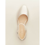 Chaussures de mariage Sissi ivoire  Super confortables 2 cm satin T 36 à 41