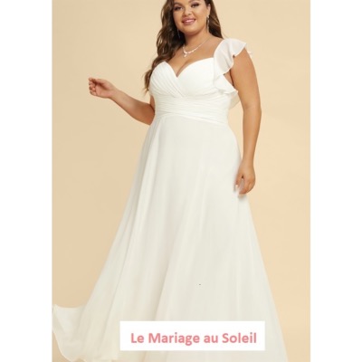 Déstockage Robe de mariée Léna ivoire T 46, 50 et 54