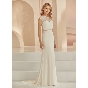 Robe de mariée fourreau Denise T 34, 38, 42 (Exclusivité boutique)