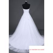 Destockage Robe de mariée Mila T 46 blanche tulle