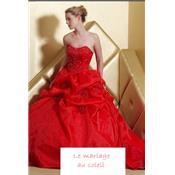 Destockage Robe de marie Sophie rouge bustier T 36 