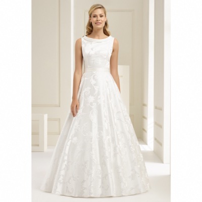 Destockage! Robe de mariée Cascada T40 Jacquard Bianco Evento ivoire