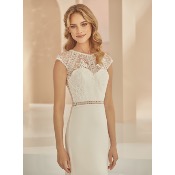 Robe de mariée fourreau Denise T 34, 38, 42 (Exclusivité boutique)