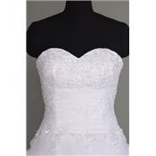 Destockage Robe de mariée Aileen blanche T 46 organza 