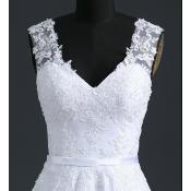 Robe de mariée fluide Elodie blanche T 34, 38, 40, 44, 52