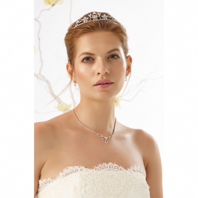 Parure de mariage N14 Bianco Evento strass