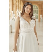 Robe Vivienne ivoire bohme Bianco Evento T 34  50