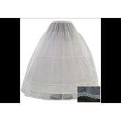 Jupon de mariage 2 cerceaux 260 cm blanc T 32 à 54