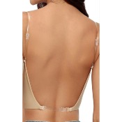 Soutien-gorge couleur chair pour dos-nu et décolleté plongeant
