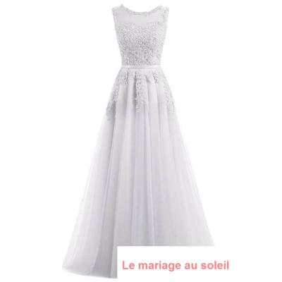 Destockage Robe de soirée /mariée Carla Blanche T 38