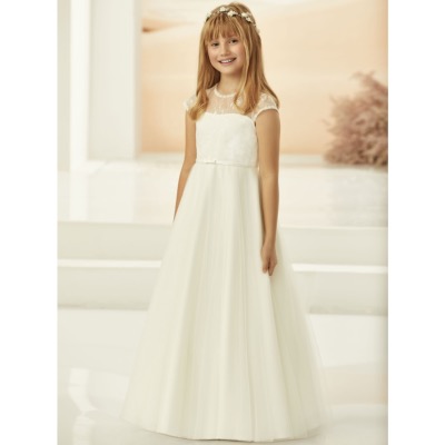 Robe de cérémonie fille 7 à 13 ans en dentelle et tulle