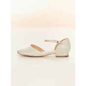 Chaussures de mariage Sissi ivoire  Super confortables 2 cm satin T 36 à 41