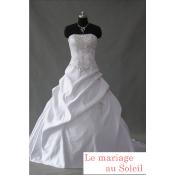 Destockage Robe de marie Jade blanche T 40 satin 