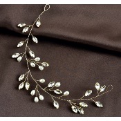 Fil souple pour coiffure de mariage forme feuilles