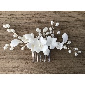 Peigne de marie cramique dor ou argent