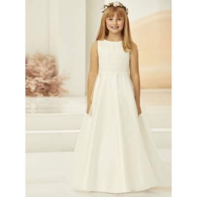 Robe de cérémonie fille en dentelle et organza 7 à 13 ans