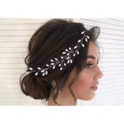 Fil souple pour coiffure de mariage forme feuilles