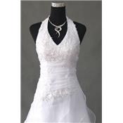 Destockage Robe de mariée Tiana  T 42 blanche volants 