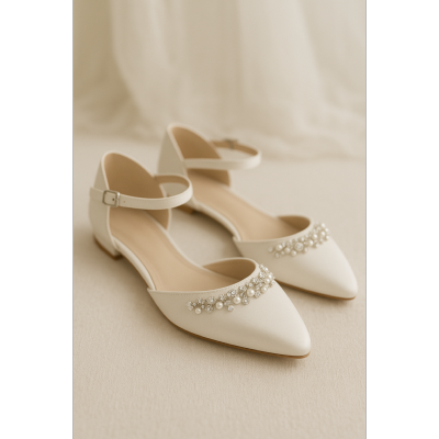 Chaussures plates de marie